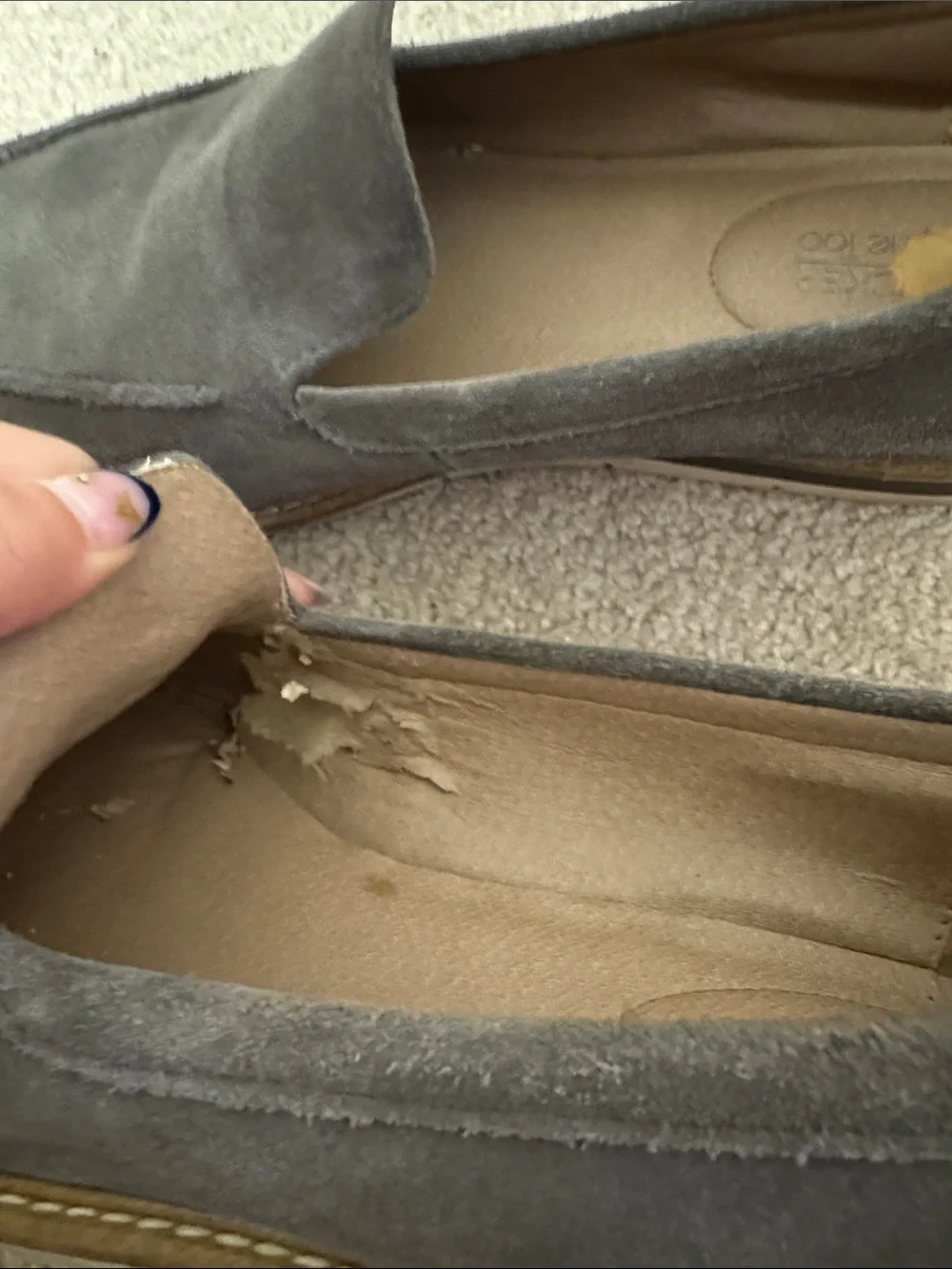 Adam Tucker suede slip